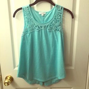 Small turquoise tank top